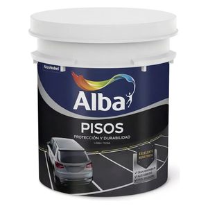 Pintura para Pisos Latex Acrilico Gris Grafito 1 L Alba