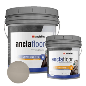 Micropiso Cementicio Anclafloor Color Ceniza 7 Kg