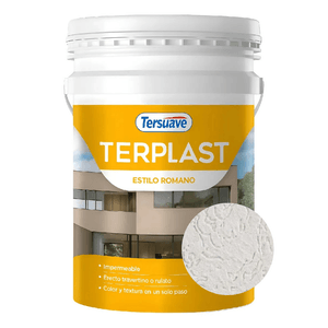Revestimiento Tersplast Romano Mediano Blanco 30 Kg