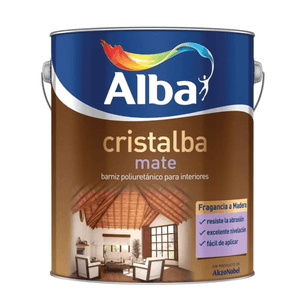 Barniz Sintético Mate Poliuretánico Cristalba 4 L